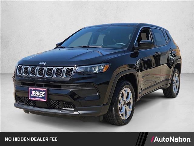 Diamond Black Crystal Pearlcoat 2025 Jeep Compass SUV / Crossover Four-Wheel Drive 8-Speed Automatic