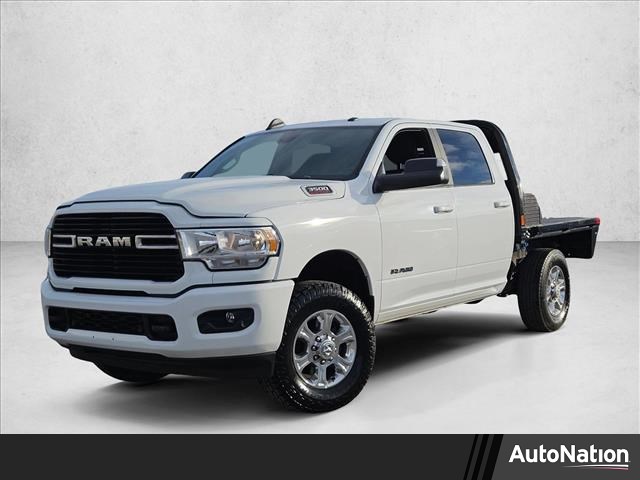 Bright White Clearcoat 2019 RAM 3500 Big Horn Crew Cab 4WD Pickup Truck Four-Wheel Drive 6-Speed Automatic