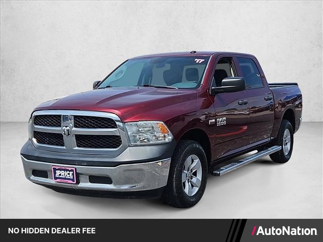 Delmonico Red Pearlcoat 2017 RAM 1500 Tradesman Crew Cab 4WD Pickup Truck Four-Wheel Drive 8-Speed Automatic