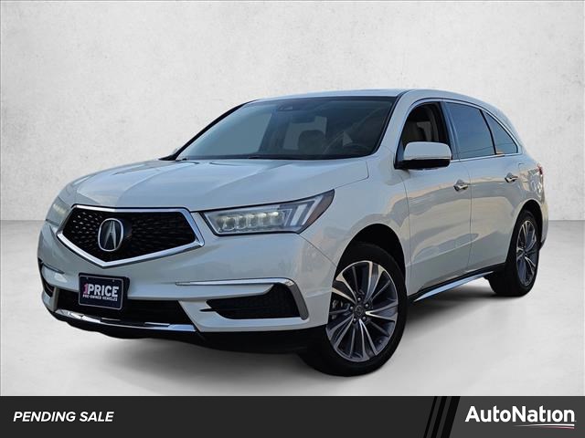 White 2017 Acura MDX FWD wth Technology Package SUV / Crossover Front-Wheel Drive Automatic