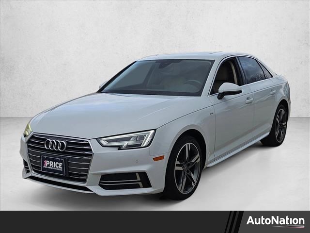 Glacier White Metallic 2018 Audi A4 2.0 TFSI ultra Premium Plus FWD Sedan Front-Wheel Drive Automatic