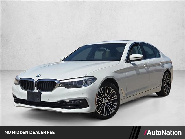 Alpine White 2018 BMW 5 Series Sedan Rear-Wheel Drive Automatic