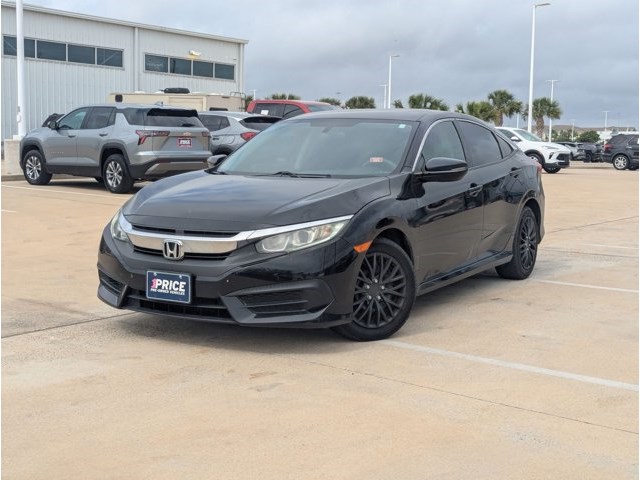 Crystal Black Pear 2018 Honda Civic LX Sedan Front-Wheel Drive Automatic