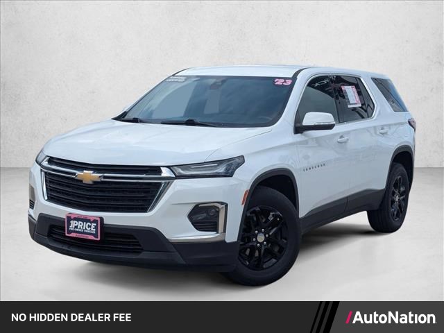 Summit White 2023 Chevrolet Traverse SUV / Crossover Front-Wheel Drive 9-Speed Automatic