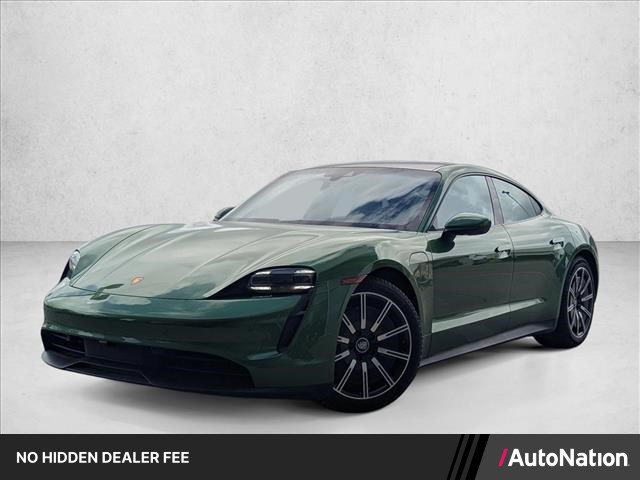 Mamba Green Metallic 2021 Porsche Taycan RWD Sedan Rear-Wheel Drive Automatic