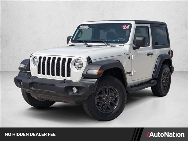Bright White Clearcoat 2024 Jeep Wrangler SUV / Crossover Four-Wheel Drive 8-Speed Automatic