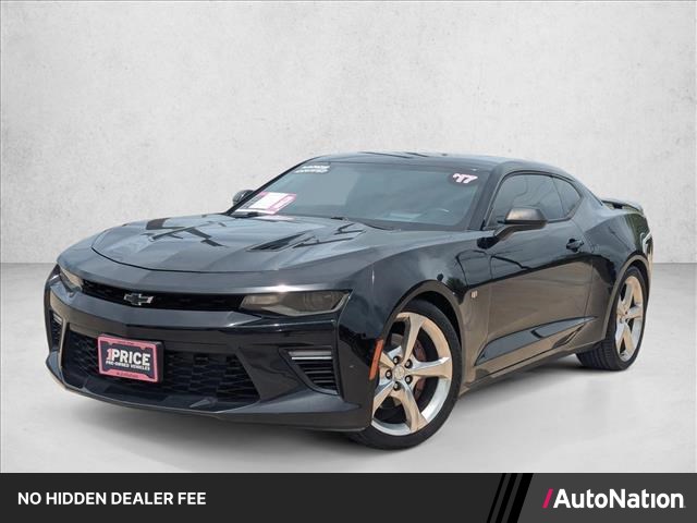 Black 2017 Chevrolet Camaro Coupe Rear-Wheel Drive 6-Speed Manual
