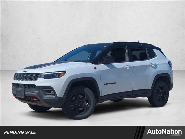 Bright White Clearcoat 2023 Jeep Compass Trailhawk 4WD SUV / Crossover Four-Wheel Drive 8-Speed Automatic