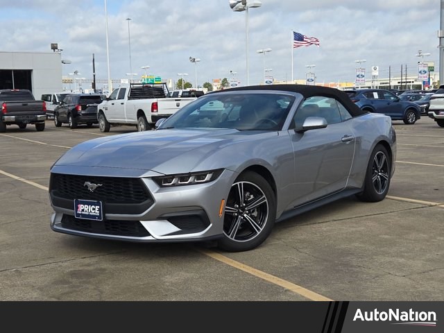 Iconic Silver Metallic 2024 Ford Mustang EcoBoost Premium Convertible RWD Convertible Rear-Wheel Drive Automatic
