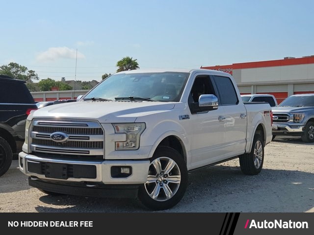 White Platinum Metallic Tri-Coat 2017 Ford F-150 Pickup Truck Four-Wheel Drive 6-Speed Automatic