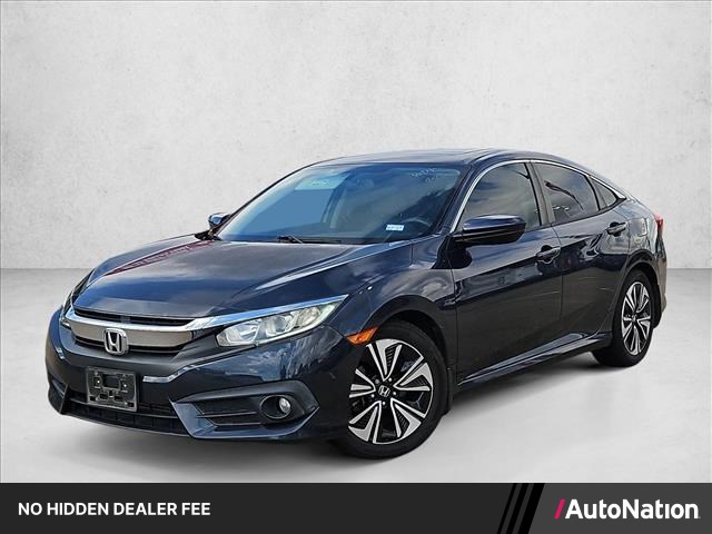 Blue 2016 Honda Civic Sedan Front-Wheel Drive Automatic