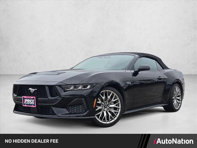 Shadow Black 2025 Ford Mustang Convertible Rear-Wheel Drive Automatic