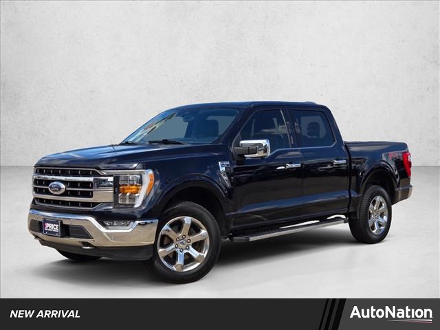 Antimatter Blue Metallic 2021 Ford F-150 Lariat SuperCrew 4WD Pickup Truck Four-Wheel Drive Automatic