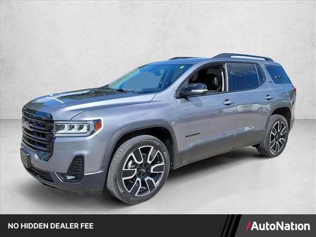Gray (Satin Steel Metallic) 2021 GMC Acadia SUV / Crossover Front-Wheel Drive 9-Speed Automatic