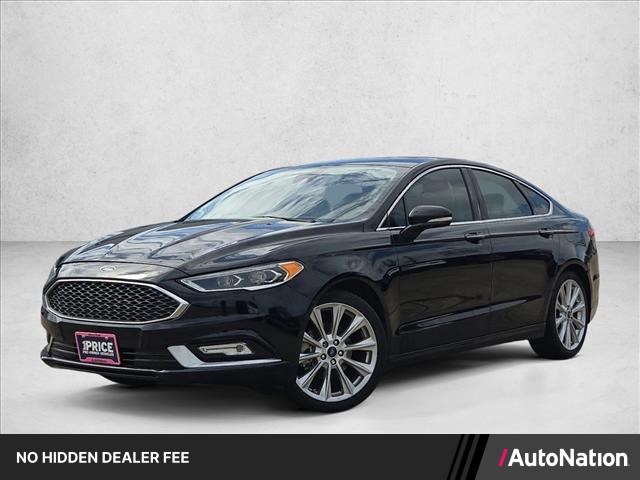 Shadow Black 2017 Ford Fusion Platinum Sedan Front-Wheel Drive 6-Speed Automatic