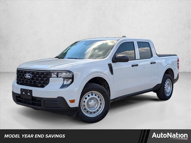 Oxford White 2025 Ford Maverick XL SuperCrew FWD Pickup Truck Front-Wheel Drive Continuously Variable Transmission