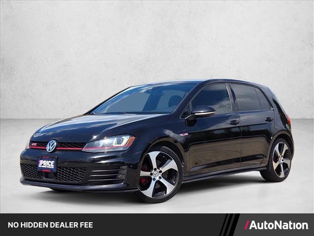 Deep Black Pearl 2016 Volkswagen Golf GTI Hatchback Front-Wheel Drive 6-Speed Manual
