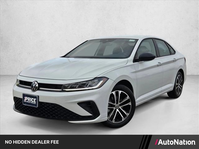White 2025 Volkswagen Jetta Sport FWD Sedan Front-Wheel Drive 8-Speed Automatic