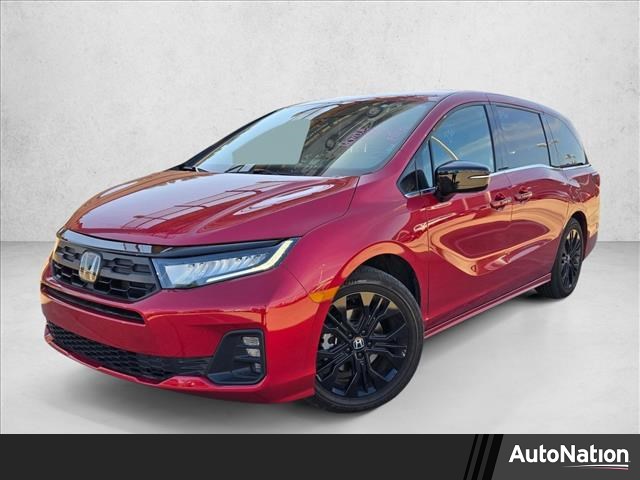 White 2025 Honda Odyssey Sport-L FWD Minivan Front-Wheel Drive Automatic