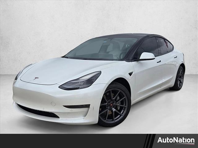 Pearl White Multi-Coat 2021 Tesla Model 3 Standard Range Plus RWD Sedan Rear-Wheel Drive Automatic