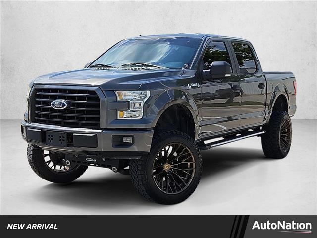 Gray (Magnetic Metallic) 2017 Ford F-150 XL SuperCrew 4WD Pickup Truck Four-Wheel Drive 6-Speed Automatic