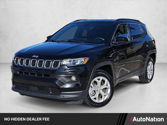Diamond Black Crystal Pearlcoat 2024 Jeep Compass SUV / Crossover Four-Wheel Drive 8-Speed Automatic