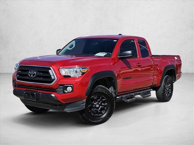 Barcelona Red Metallic 2023 Toyota Tacoma SR5 V6 Access Cab 4WD Pickup Truck Four-Wheel Drive Automatic