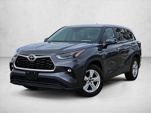 Magnetic Gray Metallic 2023 Toyota Highlander LE FWD SUV / Crossover Front-Wheel Drive Automatic