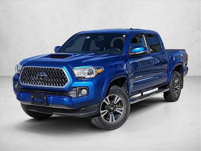 Blazing Blue Pearl 2018 Toyota Tacoma TRD Sport Double Cab RWD Pickup Truck 4X2 Automatic