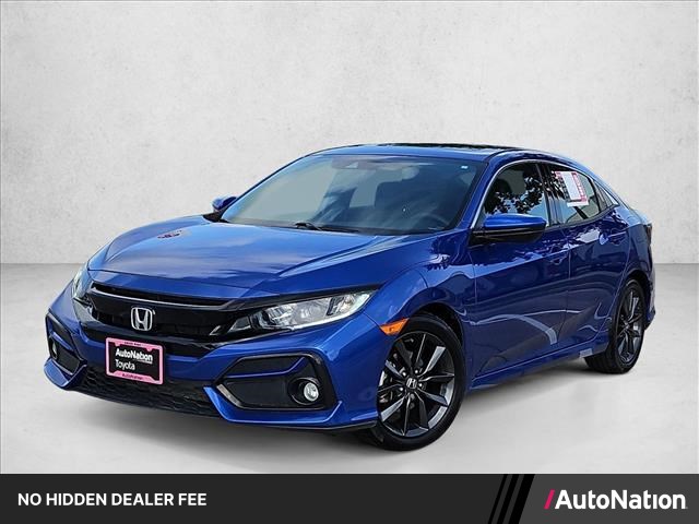 Aegean Blue Metallic 2020 Honda Civic Hatchback Hatchback Front-Wheel Drive Automatic