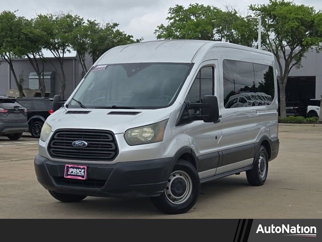 Ingot Silver Metallic 2015 Ford Transit Passenger 150 XL Medium Roof RWD with Sliding Passenger-Side Door Van Rear-Wheel Drive Automatic