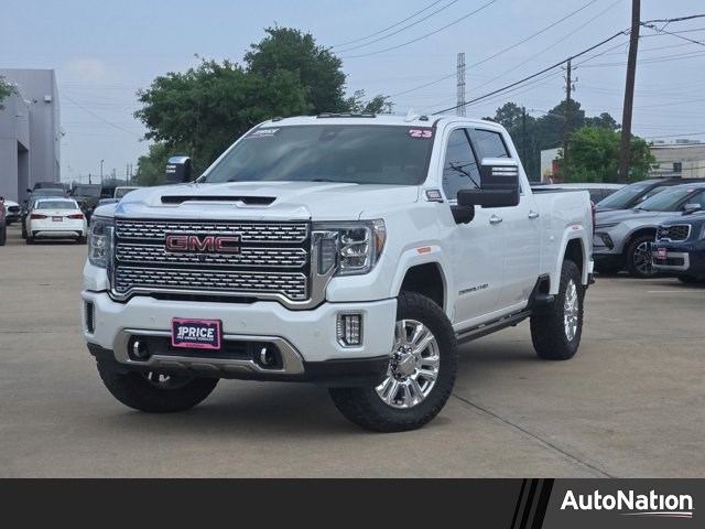 White Frost Tricoat 2023 GMC Sierra 2500HD Denali Crew Cab 4WD Pickup Truck Four-Wheel Drive Automatic