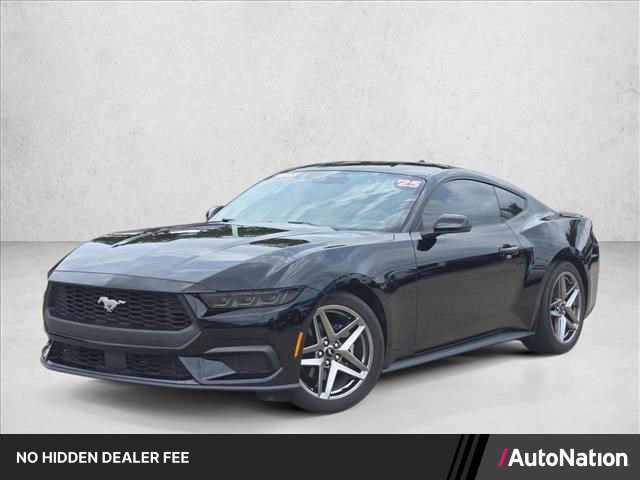 Shadow Black 2025 Ford Mustang Coupe Rear-Wheel Drive Automatic