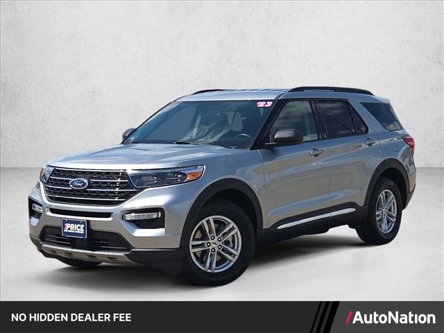 Iconic Silver Metallic 2023 Ford Explorer SUV / Crossover All-Wheel Drive Automatic