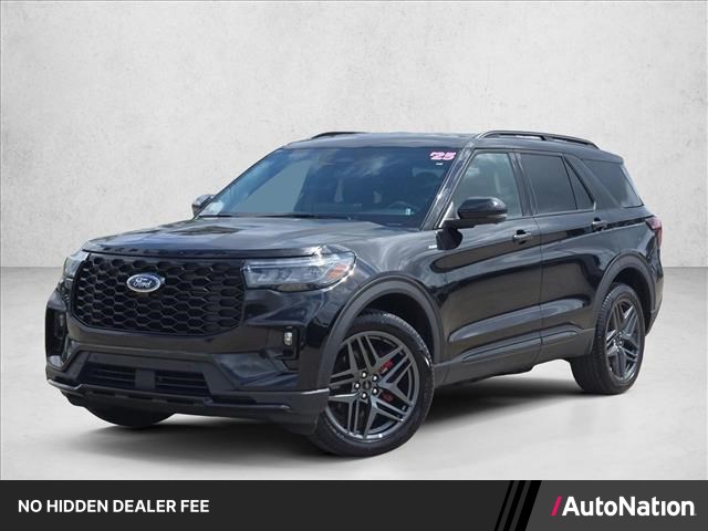 Agate Black Metallic 2025 Ford Explorer ST-Line AWD SUV / Crossover All-Wheel Drive Automatic