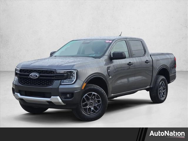 Carbonized Gray Metallic 2024 Ford Ranger XLT SuperCrew 4WD Pickup Truck Four-Wheel Drive Automatic