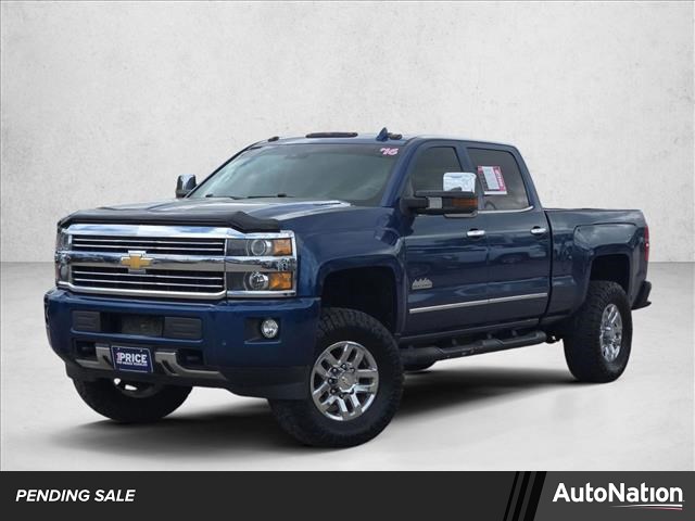 Deep Ocean Blue Metallic 2016 Chevrolet Silverado 3500HD High Country Crew Cab 4WD Pickup Truck Four-Wheel Drive 6-Speed Automatic