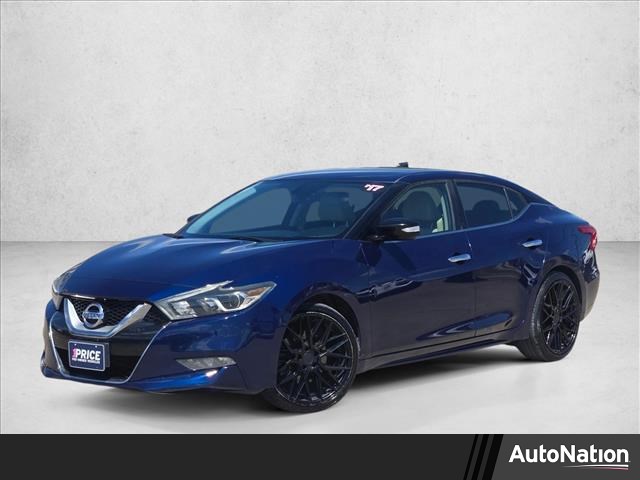 Deep Blue Pearl 2017 Nissan Maxima SV FWD Sedan Front-Wheel Drive Automatic