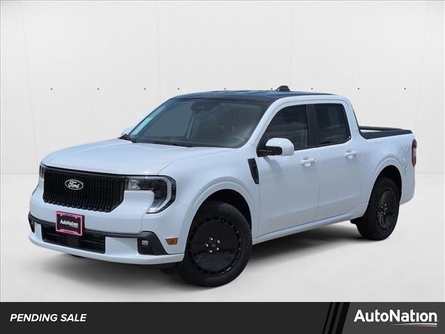 Oxford White 2025 Ford Maverick Lobo SuperCrew AWD Pickup Truck All-Wheel Drive 7-Speed Automatic