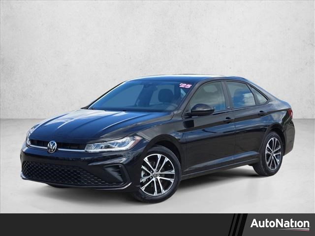 Black 2025 Volkswagen Jetta Sport FWD Sedan Front-Wheel Drive 8-Speed Automatic