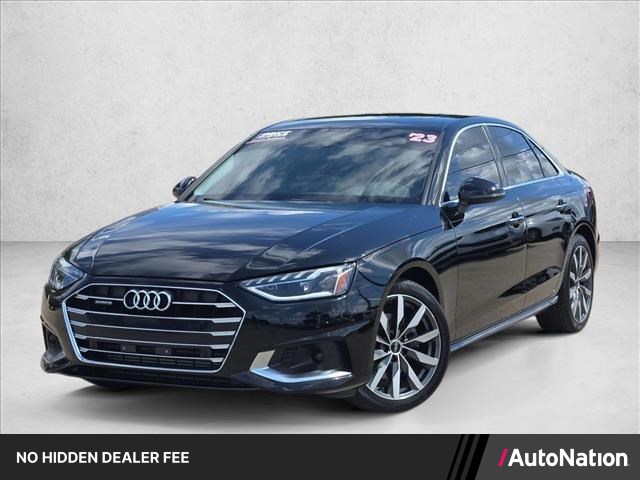 Brilliant Black 2023 Audi A4 quattro Premium 40 TFSI AWD Sedan All-Wheel Drive Automatic