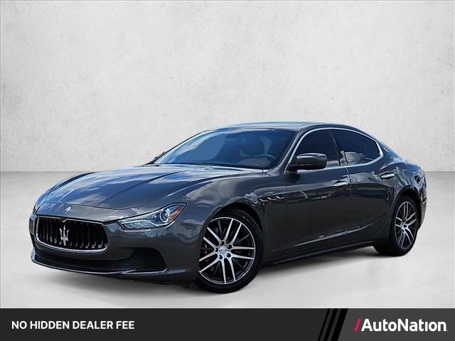 Silver/Gray 2015 Maserati Ghibli Sedan Rear-Wheel Drive Automatic