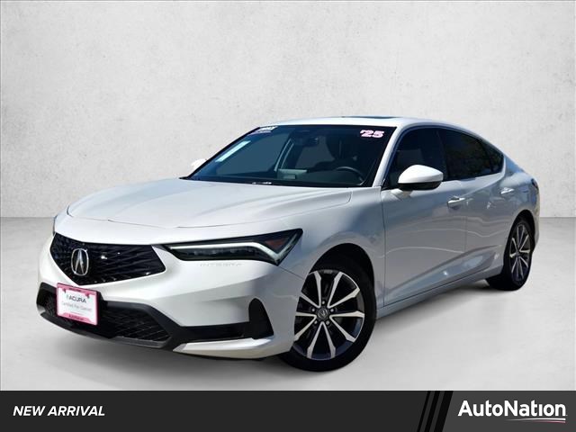 Gray (Platinum White Pea) 2025 Acura Integra FWD Sedan Front-Wheel Drive Continuously Variable Transmission