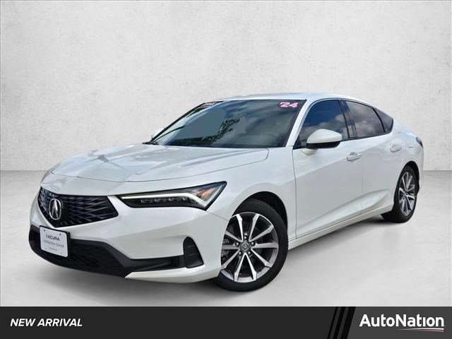 Gray (Platinum White Pea) 2024 Acura Integra FWD Sedan Front-Wheel Drive Continuously Variable Transmission