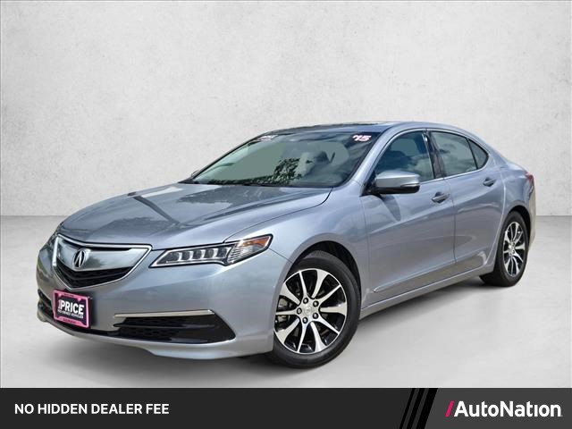 Slate Silver Metallic 2015 Acura TLX FWD with Technology Package Sedan Front-Wheel Drive 8-Speed Automatic