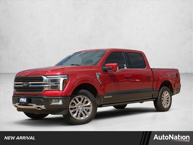 Rapid Red Metallic Tinted Clearcoat 2024 Ford F-150 King Ranch SuperCrew 4WD Pickup Truck Four-Wheel Drive Automatic