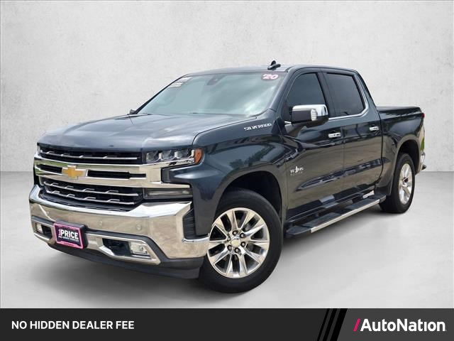 Shadow Gray Metallic 2020 Chevrolet Silverado 1500 LTZ Crew Cab RWD Pickup Truck 4X2 8-Speed Automatic
