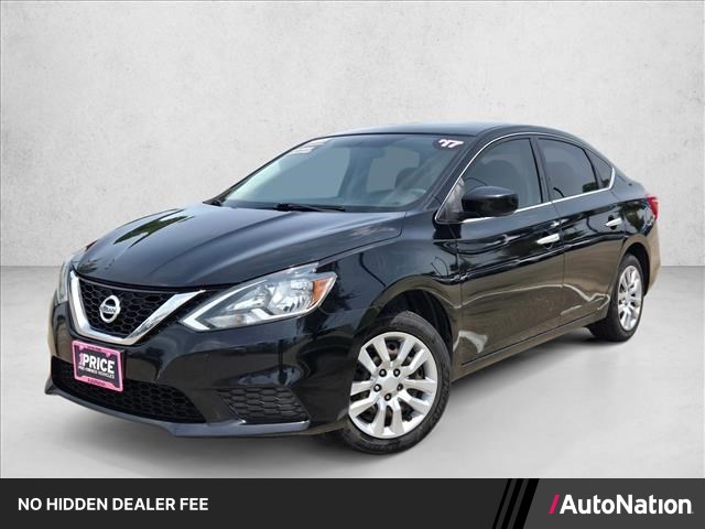 Super Black 2017 Nissan Sentra Sedan Front-Wheel Drive Automatic