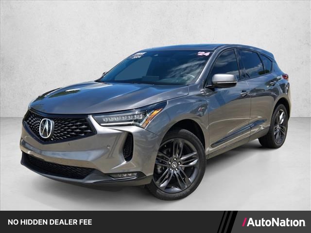 Liquid Carbon Metallic 2024 Acura RDX SH-AWD with A-Spec Package SUV / Crossover All-Wheel Drive Automatic
