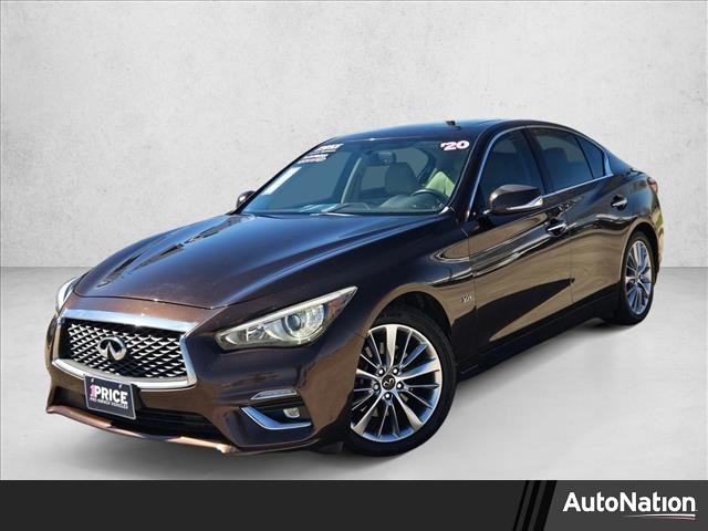 Mocha Almond 2020 INFINITI Q50 3.0t Luxe RWD Sedan Rear-Wheel Drive Automatic